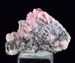 2.2cms RHODOCHROSITE PYRITE CHINA CRYSTAL RHOMBOHEDRAL MINIATURE RB645