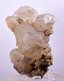 7.5cms CALCITE WITH QUARTZ CRYSTALS PERU SHINY MINERAL SPECIMEN COLLECTOR GB07