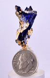 3cms GEM AZURITE CRYSTALS MOROCCO ROYAL BLUE COLOR SHARP SHINY UB102