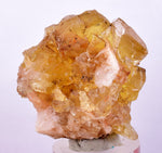 3.8cms GEM YELLOW FLUORITE SHINY CRYSTAL AHOULI MOROCCO MINERAL SPECIMEN KB44