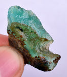 4grs GEM SILICA CHRYSOCOLLA LILY MINE PERU CHALCEDONY QUARTZ BLUE ROUGH SB155