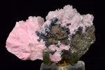 6.8cms RHODOCHROSITE CALCITE PYRITE  CRYSTALS HUANZALA PERU PINK CRYSTALS RB362