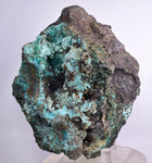 10.4cms DRUZY CHRYSOCOLLA QUARTZ MALACHITE BOTRYOIDAL PERU MINERAL SPECIMEN DB85