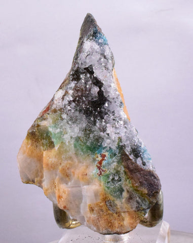 7.1cms DRUZY CHRYSOCOLLA QUARTZ LILY MINE PERU COPPER 2000 DISCOVERY DB26