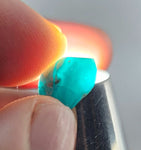 1.5cts GEM SILICA CHRYSOCOLLA CHALCEDONY POLISHED PERU NEW FIND BB339