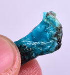 10carats GEM SILICA CHRYSOCOLLA CHALCEDONY PERU HIGH YIELD NEW FIND ROUGH SB165