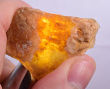 360 grams GEM GOLDEN OPAL PERU TRANSLUCENT SCENIC MINERAL SPECIMEN OB113