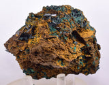 8.4cms ATACAMITE QUARTZ CRYSTALS LIMONITE  LILY MINE PERU MINERAL SPECIMEN AB185