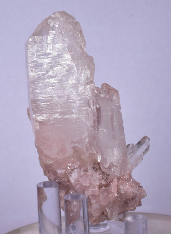 6.2cms PINK LITHIUM QUARTZ COLOMBIA SHINY NATURAL CRYSTAL MINERAL SPECIMEN QB55
