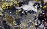 10.5cms GEM PYRITE APATITE SCHEELITE (?) SPHALERITE QUARTZ PERU CRYSTALS MB129