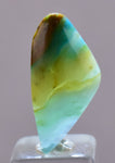 4.5ct GEM BLUE OPAL SCENIC CABOCHON PERU SEASCAPE PENDANT JEWELRY BB352