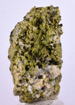 5.1cms EPIDOTE QUARTZ CRYSTALS PERU CLUSTER COLLECTOR GREEN COLOR MINERAL CB143