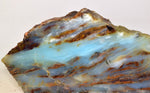 1.6Kg 31cm BLUE OPAL PERU SLAB SCENIC SEASCAPE SCULPTURE ROUGH LANDSCAPE OB152