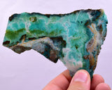 67grs GEM SILICA CHRYSOCOLLA SLAB LILY MINE PERU CHALCEDONY QUARTZ ROUGH SB192