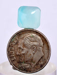 2ct GEM BLUE OPAL SCENIC CABOCHON PERU SEASCAPE PENDANT JEWELRY BB299