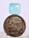 2ct GEM BLUE OPAL SCENIC CABOCHON PERU SEASCAPE PENDANT JEWELRY BB299
