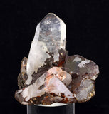 4.6cms HEMATOID QUARTZ TERMINATED GOETHITE MINERAL SPECIMEN PERU QB116