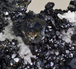 26cms MUSEUM SPHALERITE CHALCOPYRITE PYRITE  QUARTZ CRYSTALS PERU MB119