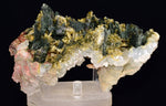 14cms PREHNITE EPIDOTE CLINOZOISITE LIMONITE SHINY NATURAL CRYSTAL MINERAL QB97