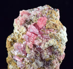 6.5cms GEM RHODOCHROSITE FLUORITE PYRITE CRYSTAL QUARTZ CHINA FLUORESCENT RB313