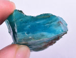 20grams GEM BLUE OPAL PERU ROUGH SCENIC SEASCAPE MINERAL SPECIMEN OB142
