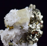 2.1cm APATITE QUARTZ PYRITE DICKITE SCHEELITE ? PERU HUANZALA AB77