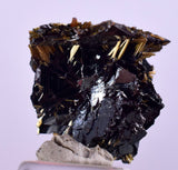 1.6cms GOLDEN RUTILE HEMATITE SPRAY NEEDLES CRYSTALS TITANIUM BAHIA BRAZIL  XB09