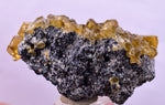 3.7cms GEMMY BARITE GOLDEN CRYSTALS PERU SHINY TRANSLUCENT MINERAL EB86
