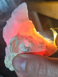 98 Grams GEM PINK OPAL PERU ROUGH ANGEL SKIN TRANSLUCENT CORAL COLOR PB94