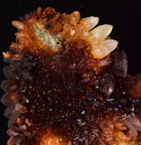 26cms STALACTITE QUARTZ IRIDESCENT GOETHITE LIMONITE PERU MINERAL SPECIMEN QB71