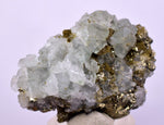 6.2cms PYRITE CUBIC FLUORITE QUARTZ PERU SHINY CRYSTALS MINERAL COLLECTOR MB142