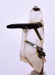 4.5cms PREMIUM EPIDOTE QUARTZ MINIATURE CRYSTALS PERU AESTHETIC COLLECTOR CB126