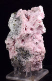 10.3cms RHODOCHROSITE ROSETTE PYRITE FLUORITE QUARTZ PERU PINK CRYSTALS RB347