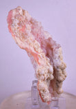 9.4cms GEM PINK OPAL HYALITE PALYGORSKITE QUARTZ SCULPTURE BOTRYOIDAL PERU PB45