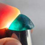 4cts GEM SILICA CHRYSOCOLLA CHALCEDONY POLISHED PERU NEW FIND BB340