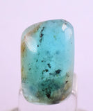 6.5ct GEM BLUE OPAL SCENIC CABOCHON PERU SEASCAPE PENDANT JEWELRY BB101