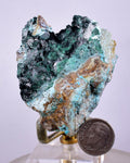 5.6cms ATACAMITE DRUZY MALCHITE CHRYSOCOLLA LILY MINE PERU MINERAL AB88