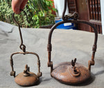 19.5cm MINI VERY SMALL LENTICULAR MINERS LAMP TUNNEL RARE LANTERN IRON CAST NB03