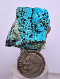 3.2cms QUARTZ CHRYSOCOLLA TENTADORA MINE PERU GRAPE BOTRYOIDAL CRYSTAL CB154