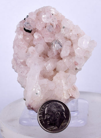 5.6cms PINK LITHIUM QUARTZ FUCHSITE COLOMBIA SHINY NATURAL CRYSTAL MINERAL QB84