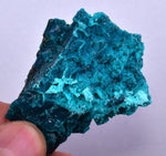 51grs BLUE MALACHITE CHRYSOCOLLA SCULPTURE SCENIC PERU ROUGH DECORATION UB182
