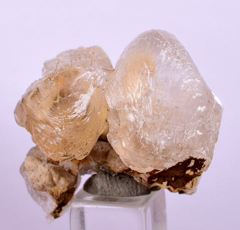 2.9cms CALCITE WITH QUARTZ CRYSTALS PERU SHINY MINERAL SPECIMEN COLLECTOR GB09