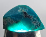7cts GEM SILICA CHRYSOCOLLA CHALCEDONY POLISHED PERU NEW FIND BB335