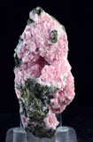 6.9cms RHODOCHROSITE ROSETTE PYRITE CRYSTALS PERU MINERAL SPECIMEN RB528