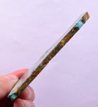 67grs GEM SILICA CHRYSOCOLLA SLAB LILY MINE PERU CHALCEDONY QUARTZ ROUGH SB192
