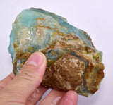 265 Grams GEM BLUE OPAL PERU ROUGH SCENIC SEASCAPE MINERAL SPECIMEN OB106