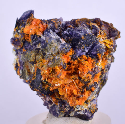 3.6cms GEM RARE WULFENITE FLUORITE MIMETITE MINI CRYSTALS ALAMO ARIZONA USA YB34