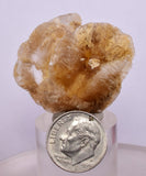 3.5 cms DESERT ROSE SELENITE CRYSTAL PERU GOLDEN SUISEKI TRANSLUCENT TB95