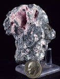 5.8cms RHODOCHROSITE ROSETTE PERU PINK CRYSTALS HUANZALA MINE MINERAL RB570