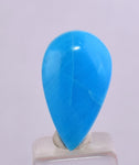 4cts GEM SILICA CHRYSOCOLLA CABOCHON LILY MINE PERU ROYAL BLUE COLOR  BB353